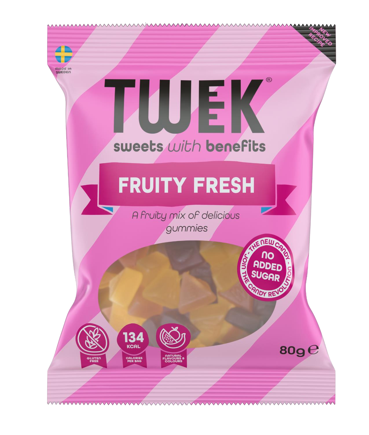 Tweek Fruity Fresh 80gr Ζελεδάκια χωρίς ζάχαρη