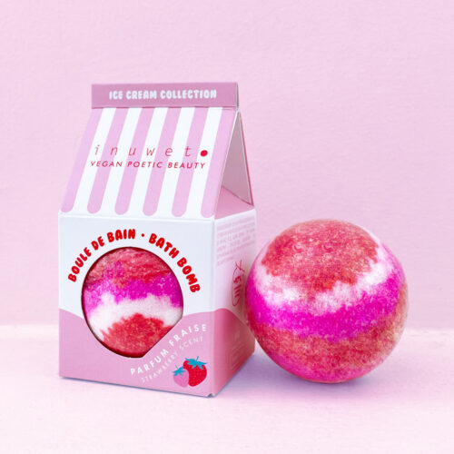 Inuwet Ice Cream Collection – Bath Bomb Strawberry