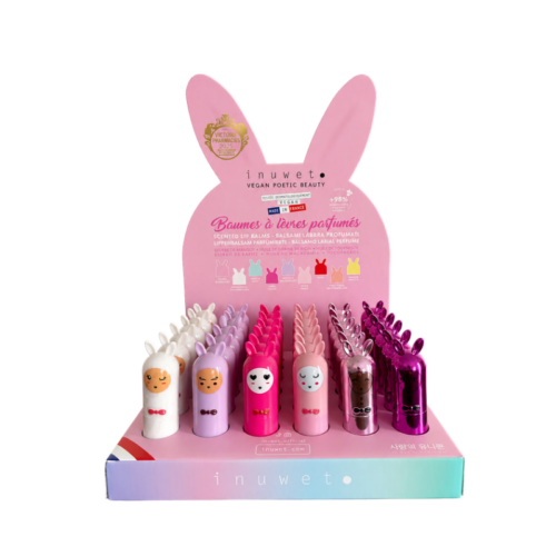 Inuwet Moisturizing and vegan lip balm Display 36τεμαχίων
