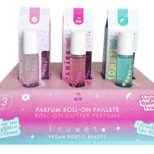 Inuwet Roll On Perfume Glitter Display 9 τεμαχίων