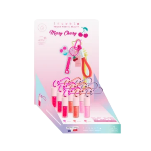 Inuwet Lip Oil & Key Ring Display 12 τεμαχίων