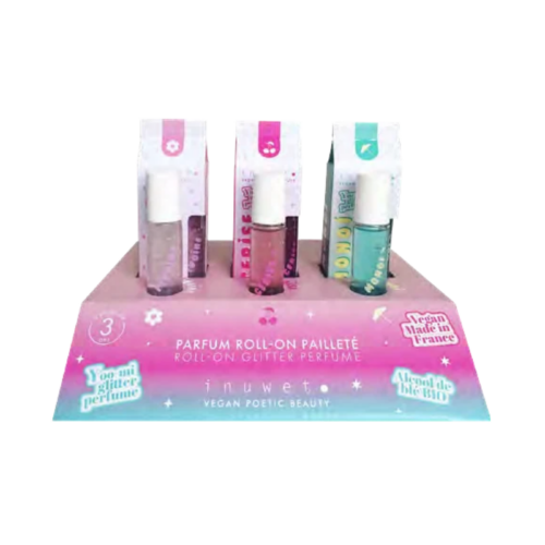 Inuwet Roll On Perfume Glitter Display 18 τεμαχίων